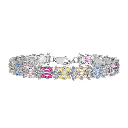 [Luxery Jewelry]Delicate Colorful Multi Cut Party Bracelet