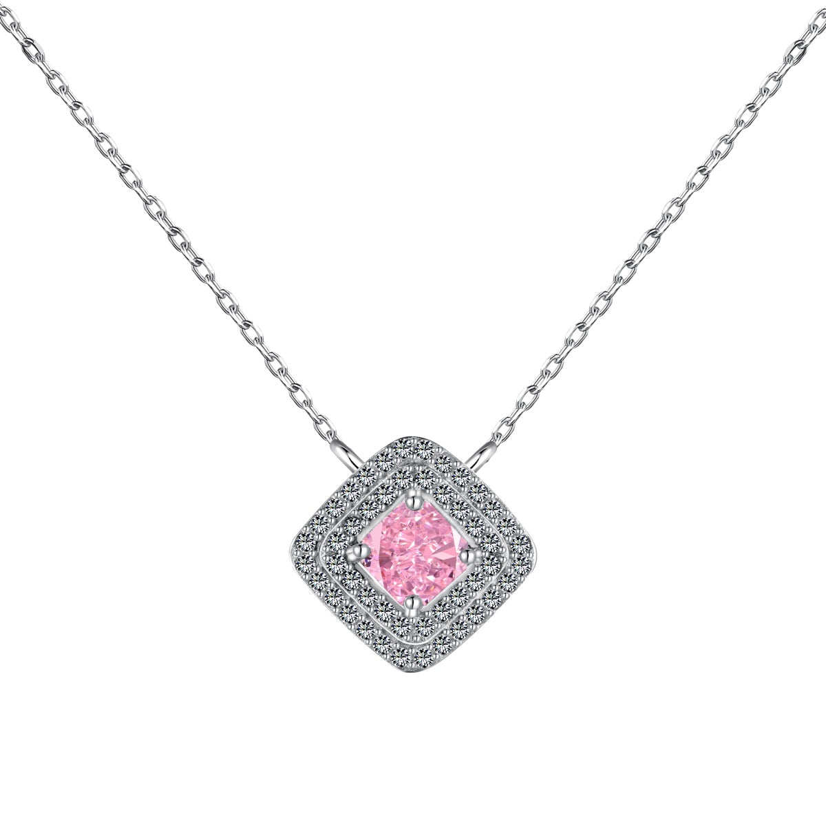 [Luxery Jewelry]Sparkling Asscher Cut Necklace