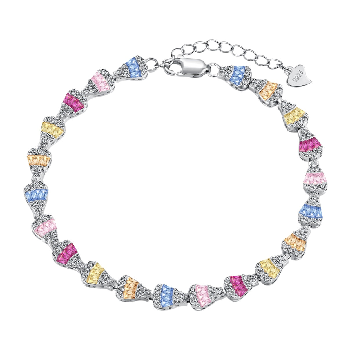 [Luxery Jewelry]Radiant Water Drop Shape Daily Bracelet