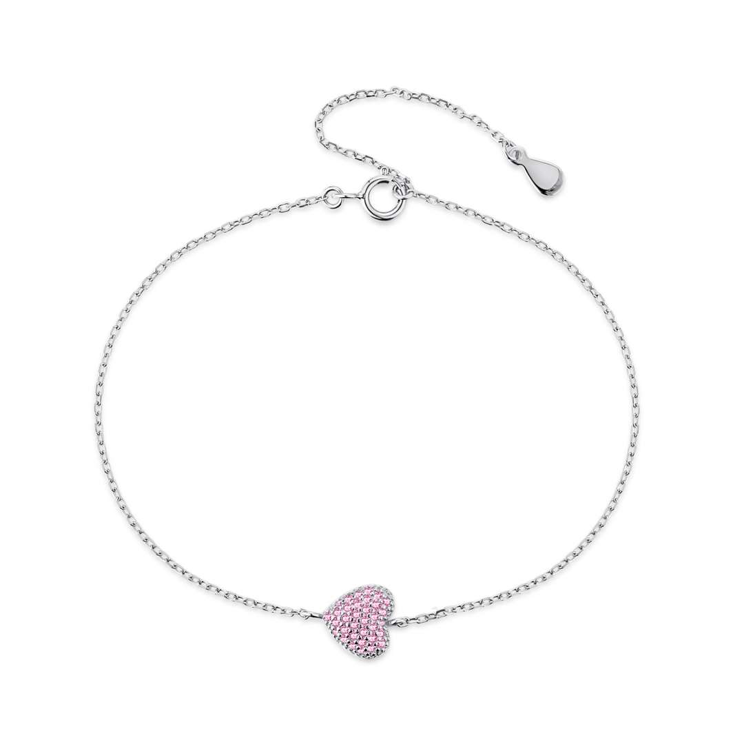 [Luxery Jewelry]Heart-Shaped Gentle and Versatile Bracelet