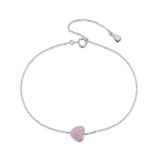 [Luxery Jewelry]Heart-Shaped Gentle and Versatile Bracelet