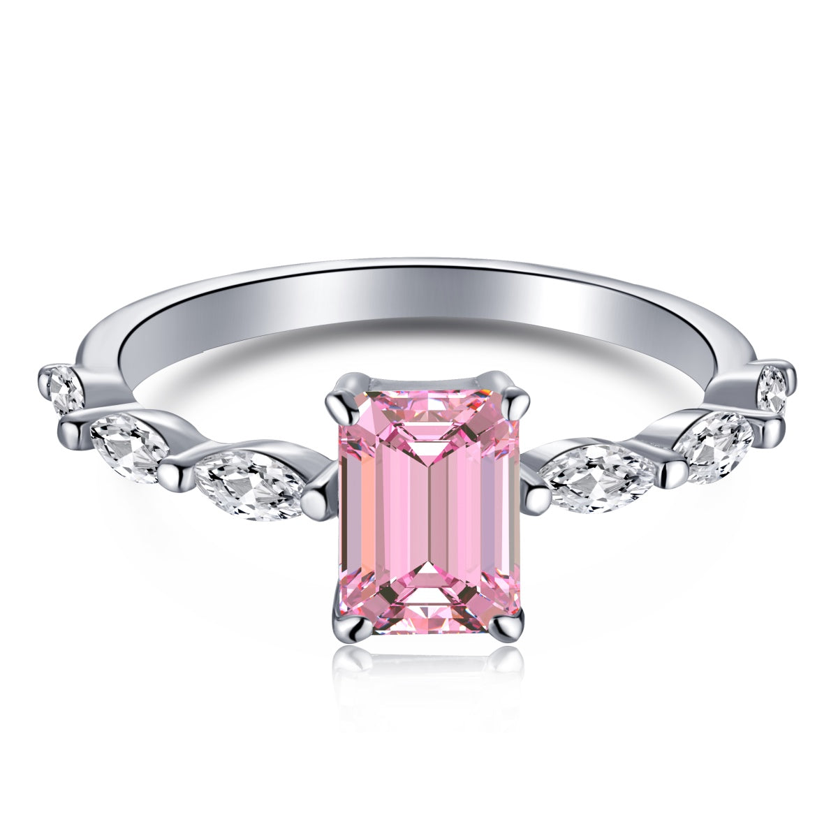 [Luxery Jewelry]1.0 Carat Dainty Resplendent Radiant Cut Daily Ring