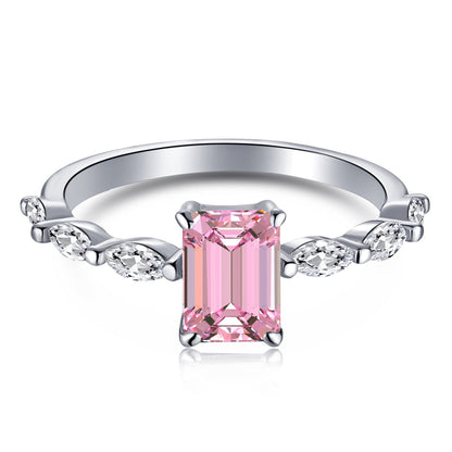 [Luxery Jewelry]1.0 Carat Dainty Resplendent Radiant Cut Daily Ring