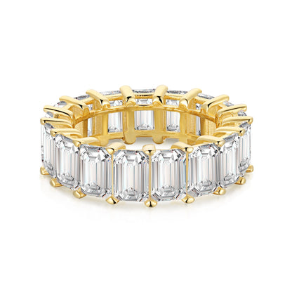 [Luxery Jewelry]0.75 Carat Elegant Emerald Cut Tennis Ring