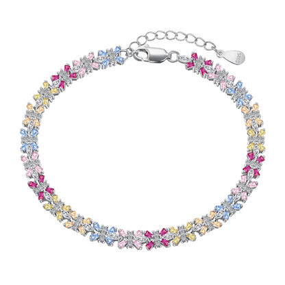 [Luxery Jewelry]Radiant Colorful Emerald Cut Party Bracelet