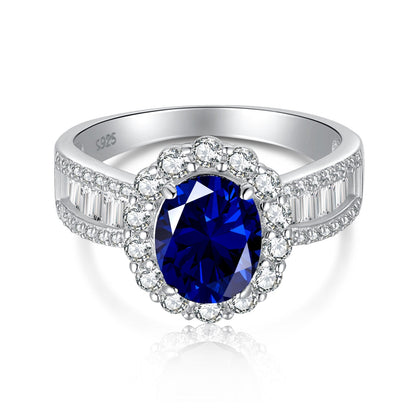 [Luxery Jewelry]1.5 Carat Dazzling Charming Oval Cut Banquet Ring