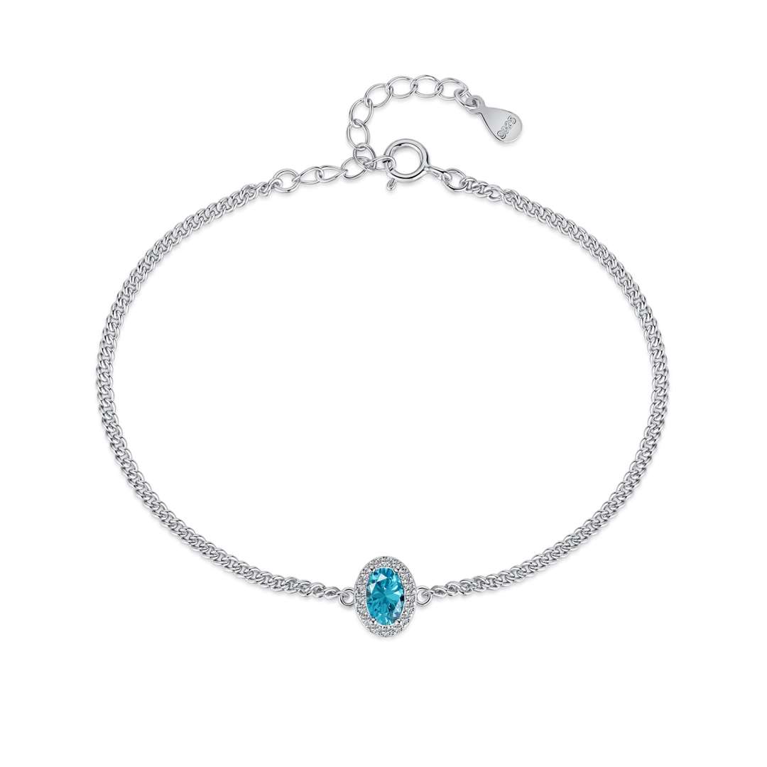 [Luxery Jewelry]Exquisite Oval Shape Bracelet