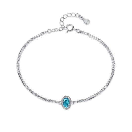 [Luxery Jewelry]Exquisite Oval Shape Bracelet