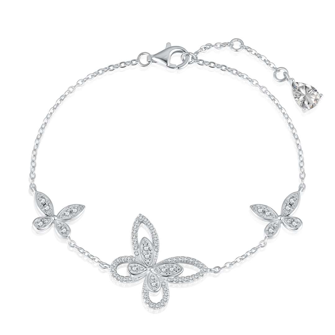 [Luxery Jewelry]Delicate Butterfly Pendant Bracelet