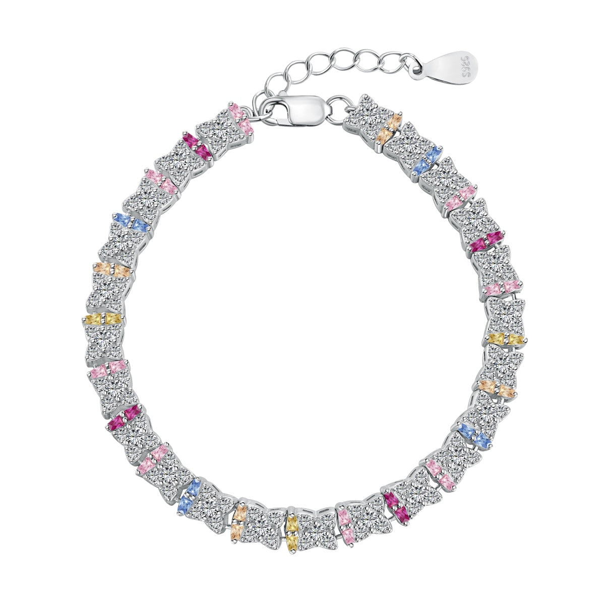 [Luxery Jewelry]Unique Colorful Flower Shape Daily Bracelet