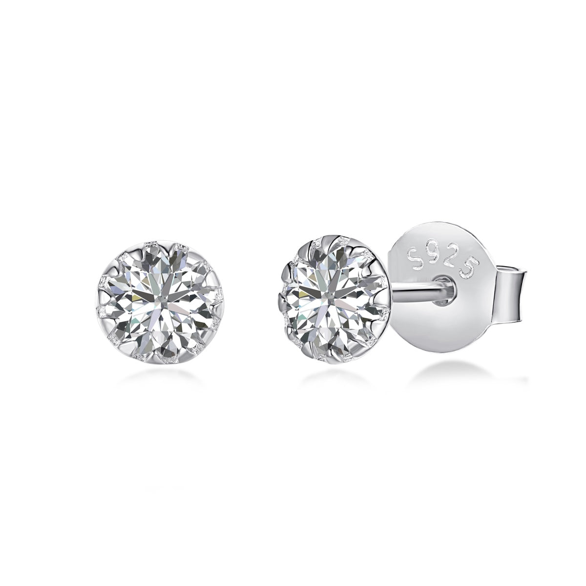 [Luxery Jewelry]Sparkling Colorful Round Shape Earrings