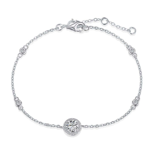 [Luxery Jewelry]Dazzling Round Cut Shape Bracelet