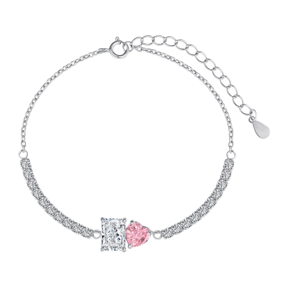 [Luxery Jewelry]Dazzling Unique Multi Shape Lover Bracelet