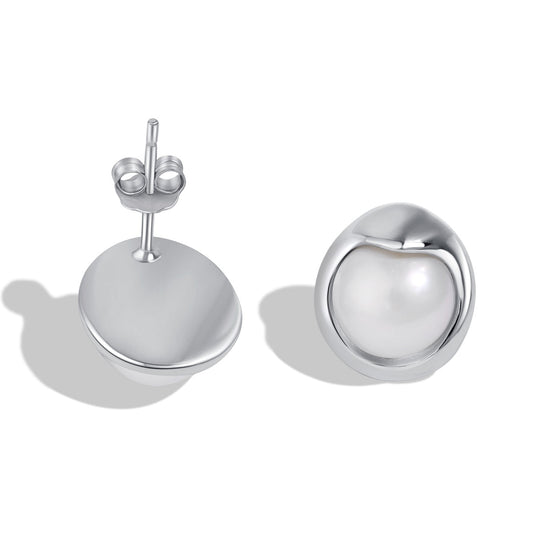 [Luxery Jewelry]Dainty Bread Pearl Earrings