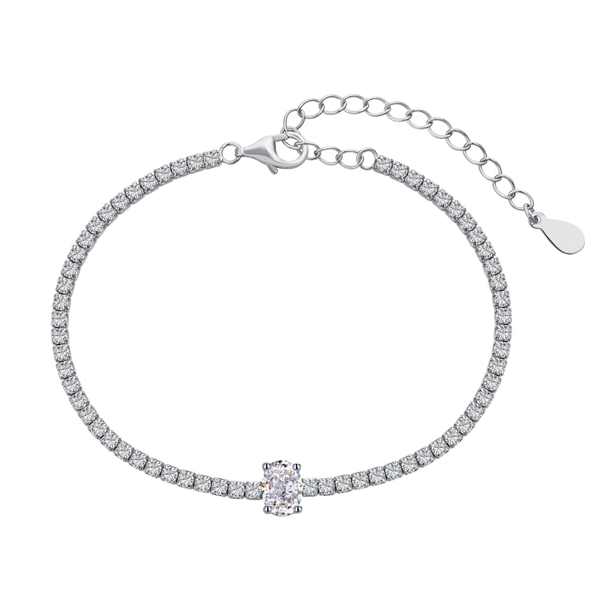 [Luxery Jewelry]0.75 Carat Exquisite Oval Cut Daily Bracelet