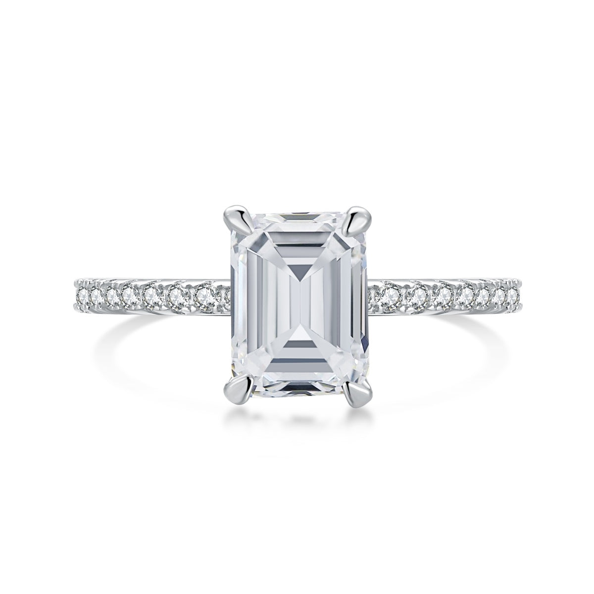 [Luxery Jewelry]2.0 Carat Scintillating Ornate Radiant Cut Party Ring