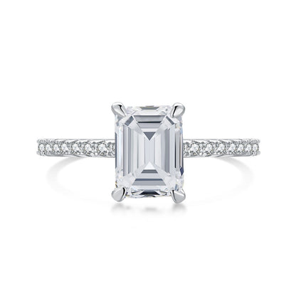 [Luxery Jewelry]2.0 Carat Scintillating Ornate Radiant Cut Party Ring