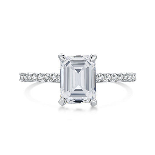 [Luxery Jewelry]2.0 Carat Scintillating Ornate Radiant Cut Party Ring