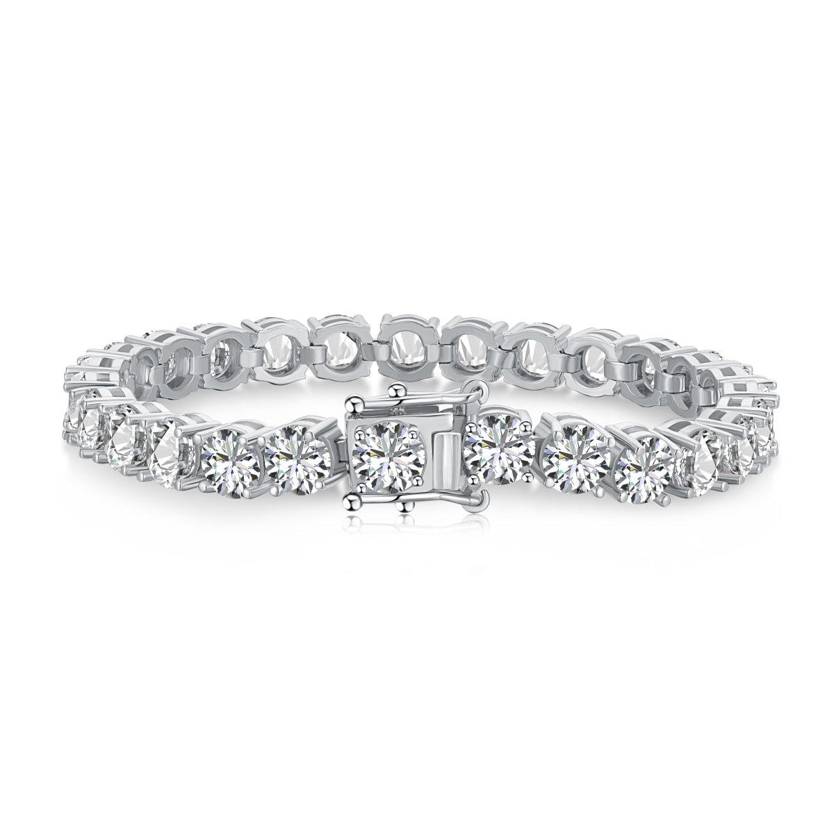 [Luxery Jewelry]0.75 Carat Dazzling Round Cut Wedding Bracelet