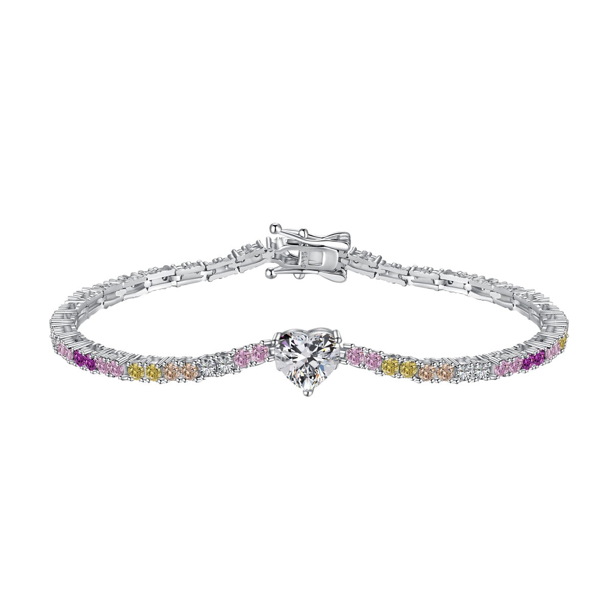 [Luxery Jewelry]Delicate Romantic Heart Shape Lover Bracelet