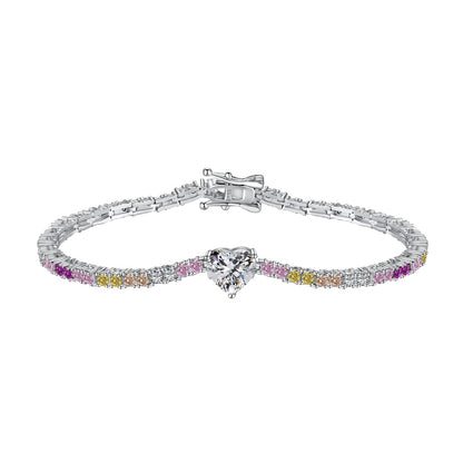 [Luxery Jewelry]Delicate Romantic Heart Shape Lover Bracelet
