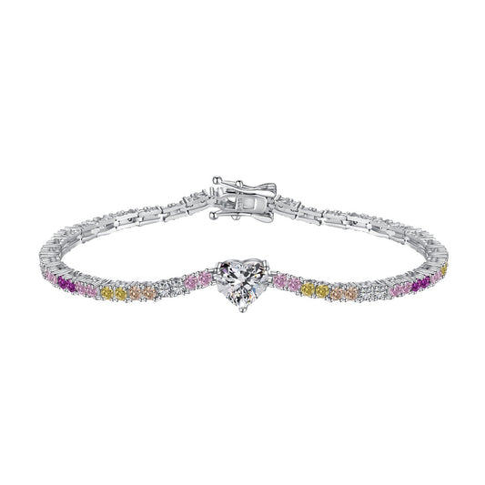 [Luxery Jewelry]Delicate Romantic Heart Shape Lover Bracelet
