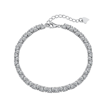 [Luxery Jewelry]Dazzling Romantic Heart Shape Lover Bracelet