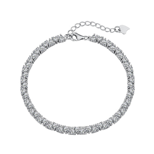 [Luxery Jewelry]Dazzling Romantic Heart Shape Lover Bracelet