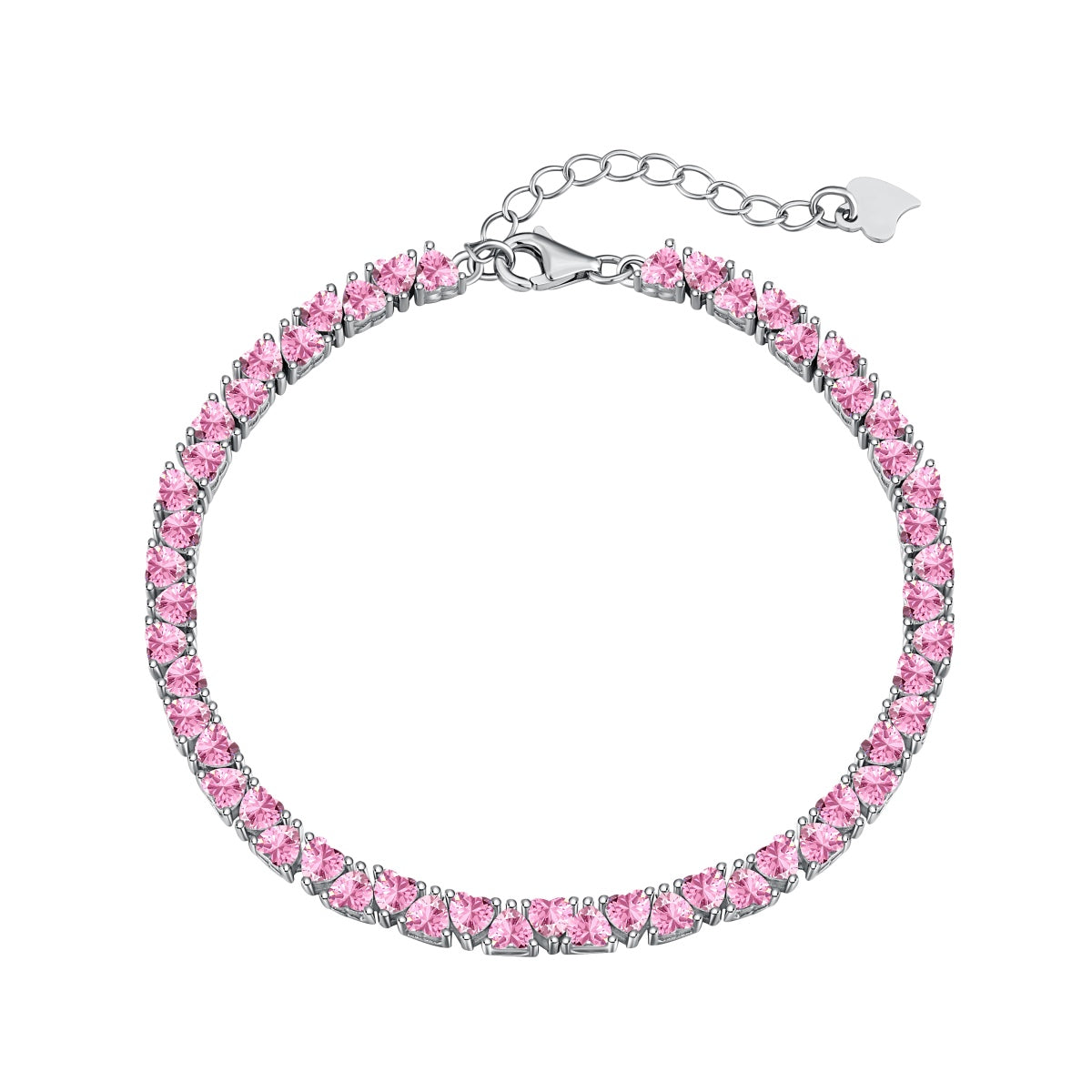 [Luxery Jewelry]Dazzling Romantic Heart Shape Lover Bracelet