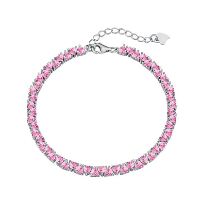 [Luxery Jewelry]Dazzling Romantic Heart Shape Lover Bracelet