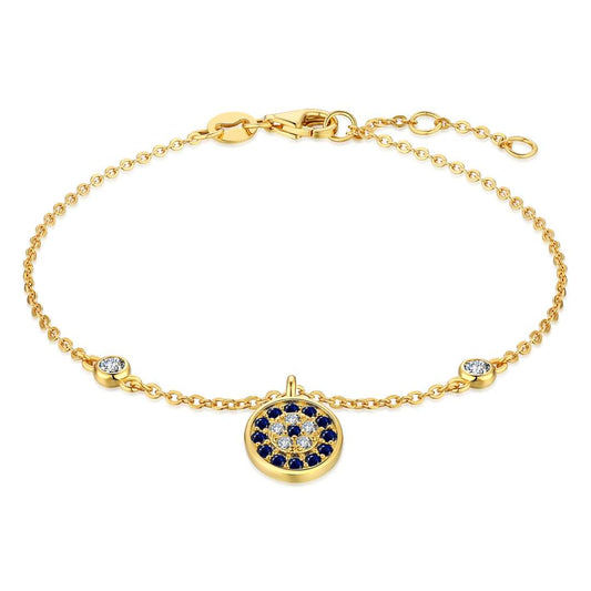 [Luxery Jewelry]Devil's Eye Round Shape Bracelet