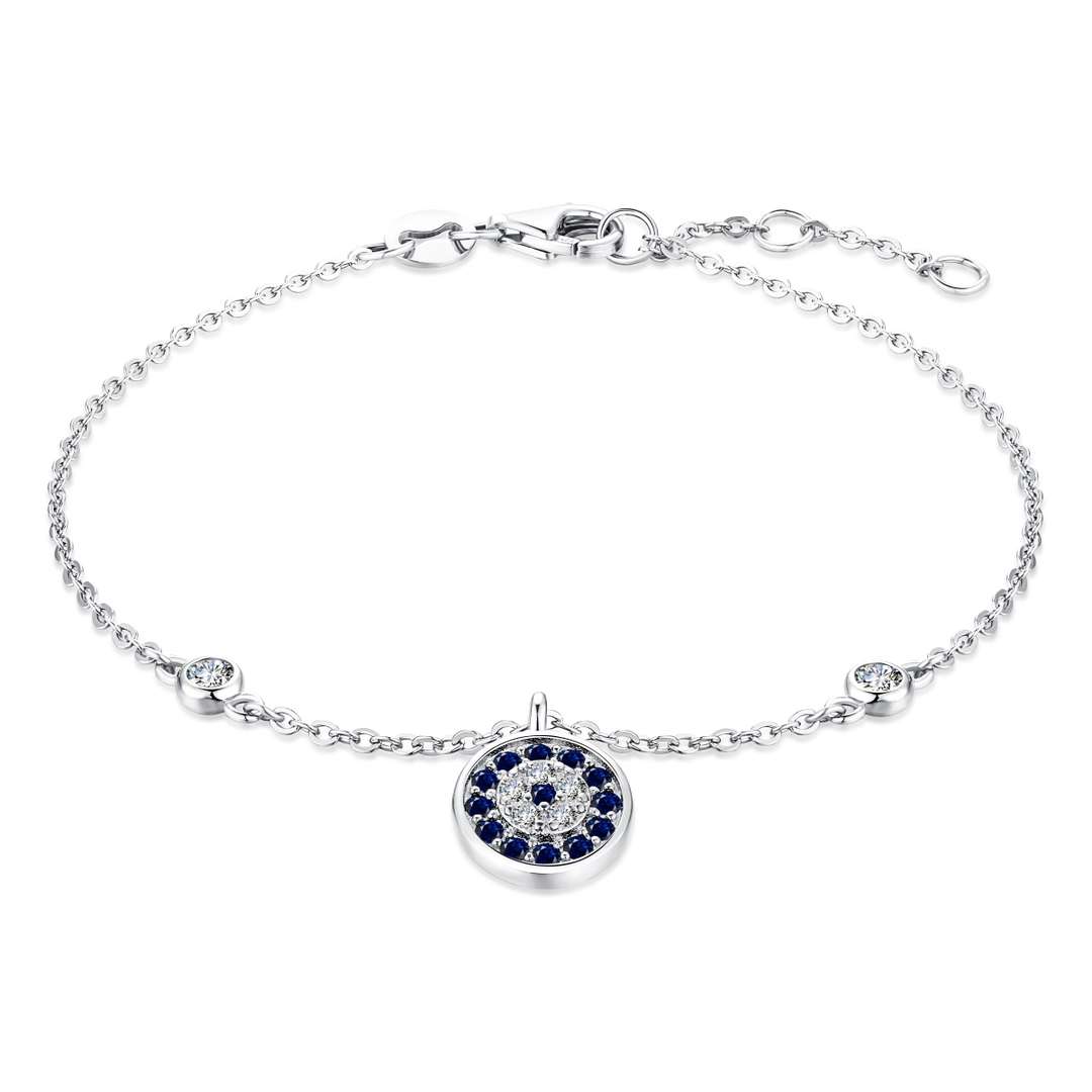 [Luxery Jewelry]Devil's Eye Round Shape Bracelet