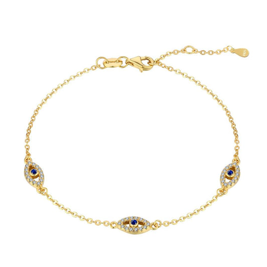 [Luxery Jewelry]Evil Eye Shape Pendent Necklace