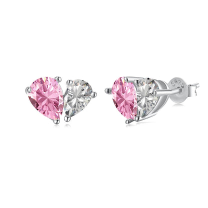 [Luxery Jewelry]Dazzling Elegant Heart Cut Lover Earrings