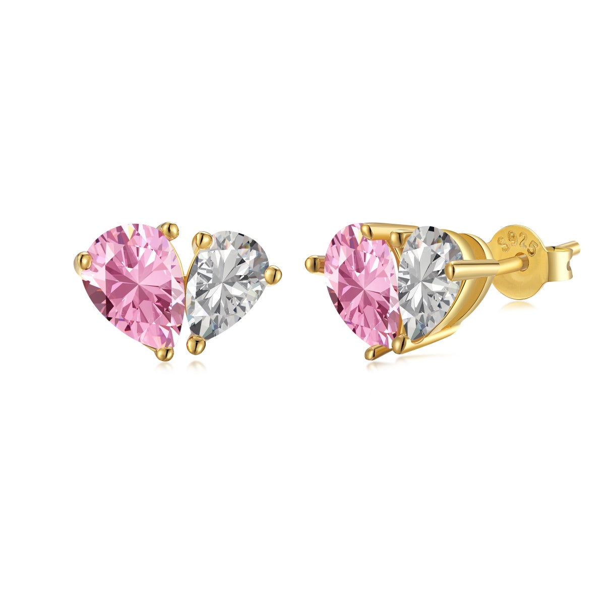 [Luxery Jewelry]Dazzling Elegant Heart Cut Lover Earrings
