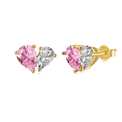 [Luxery Jewelry]Dazzling Elegant Heart Cut Lover Earrings