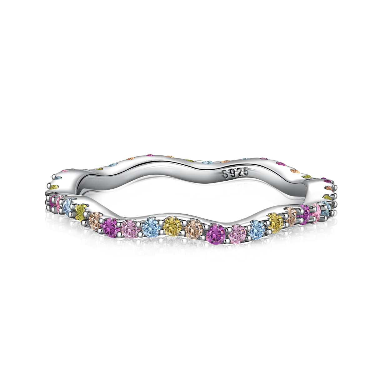 [Luxery Jewelry]Dainty Colorful Round Cut Party Ring
