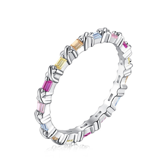[Luxery Jewelry]Charming Colorful Round Cut Daily Ring