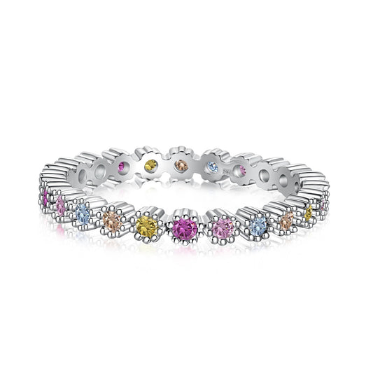 [Luxery Jewelry]Exquisite Colorful Round Cut Party Ring