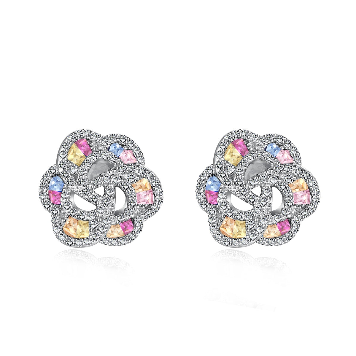[Luxery Jewelry]Exquisite Flower Shape Daily Earrings