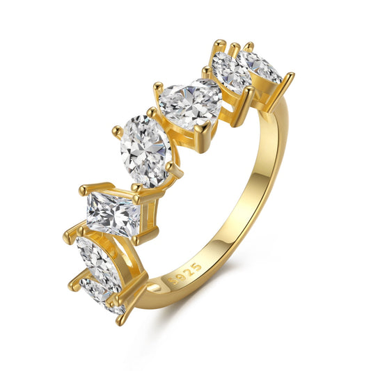 [Luxery Jewelry]Delicate Multi Cut Ring