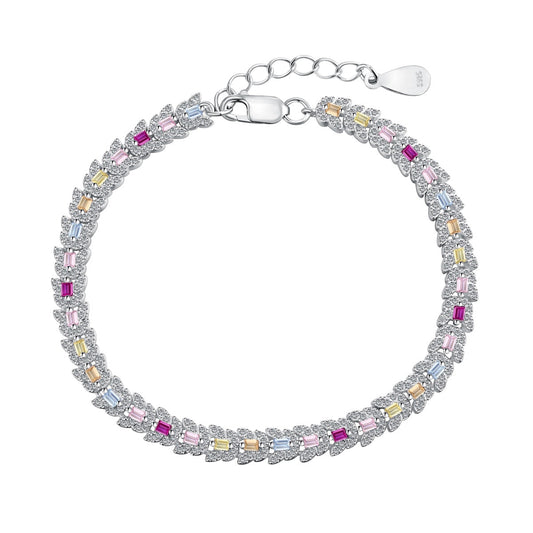 [Luxery Jewelry]Delicate Colorful Multi Cut Daily Bracelet