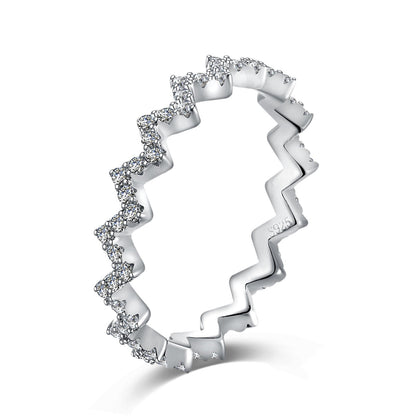 [Luxery Jewelry]Delicate Enchanting Wave Shape Daily Ring