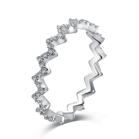 [Luxery Jewelry]Delicate Enchanting Wave Shape Daily Ring