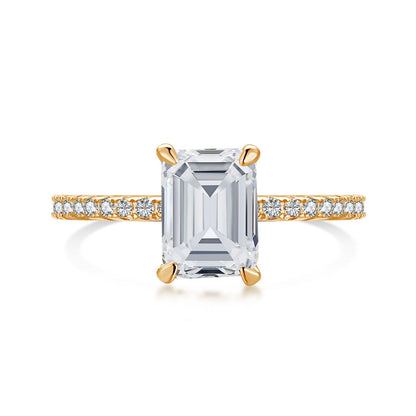 [Luxery Jewelry]2.0 Carat Scintillating Ornate Radiant Cut Party Ring