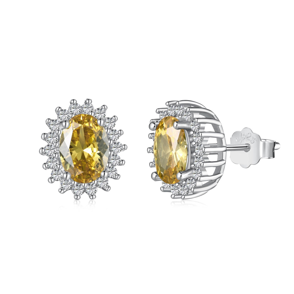 [Luxery Jewelry]Delicate Radiant Oval Cut Daily Earrings