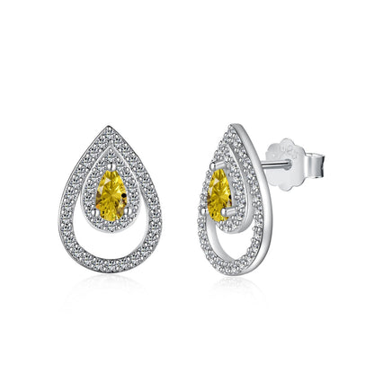 [Luxery Jewelry]Sparkling Delicate Water Drop Shape Daily Earrings