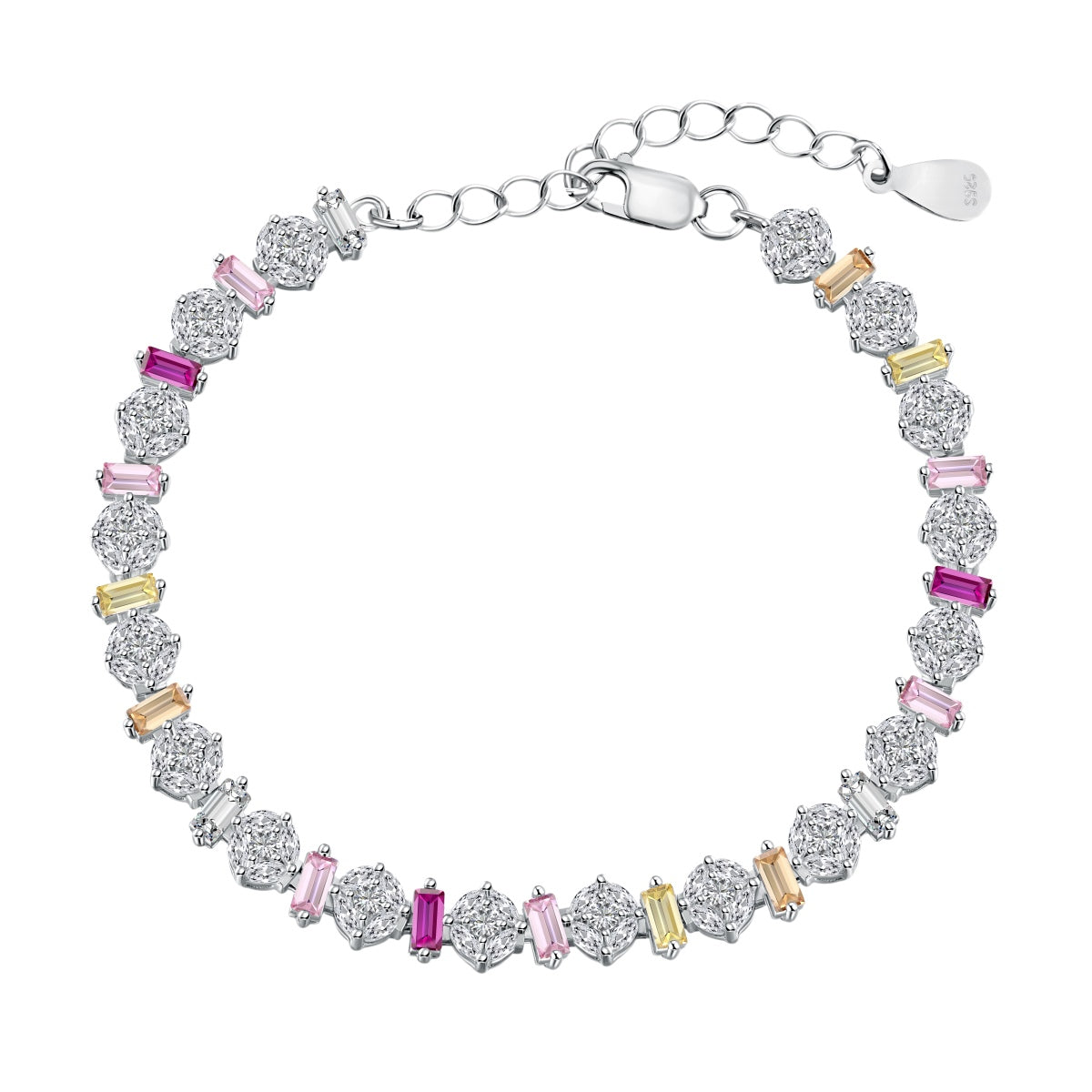 [Luxery Jewelry]Radiant Colorful Round Shape Daily Bracelet