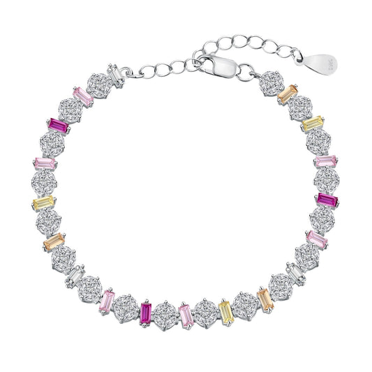 [Luxery Jewelry]Radiant Colorful Round Shape Daily Bracelet