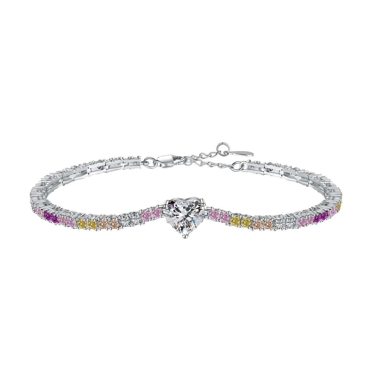 [Luxery Jewelry]Delicate Romantic Heart Shape Lover Bracelet